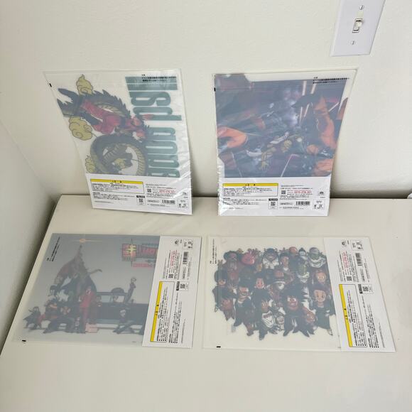 4 Dragon Ball Vs Omnibus Ichiban Kuji Prize Visual Art Sheet Clear File Poster - Picture 2 of 9